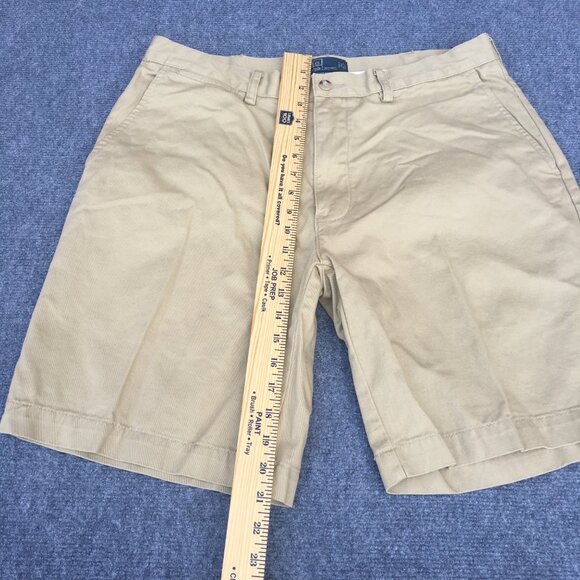VTG Polo Ralph Lauren Prospect Short Mens Size 34 Khaki Brown Y2K - Picture 4 of 8